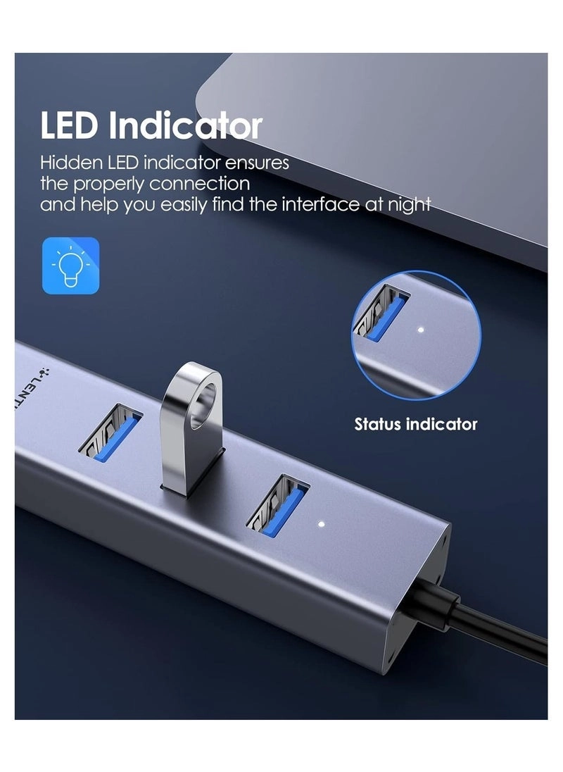 USB C Hub - 4K HDMI Gigabit Ethernet 3 USB 3.0