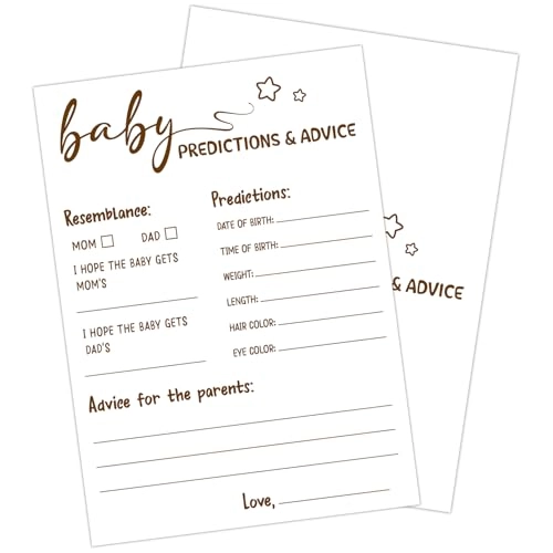 Baby Shower Games - English Adult 30pcs