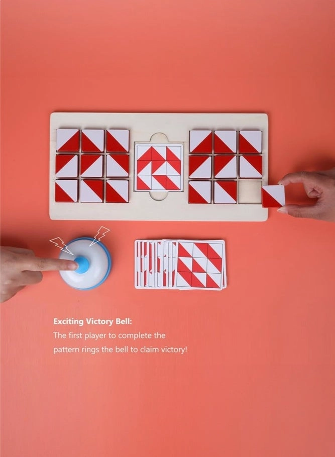 Wooden Speed Pattern Matching Board Game - 3+ Years