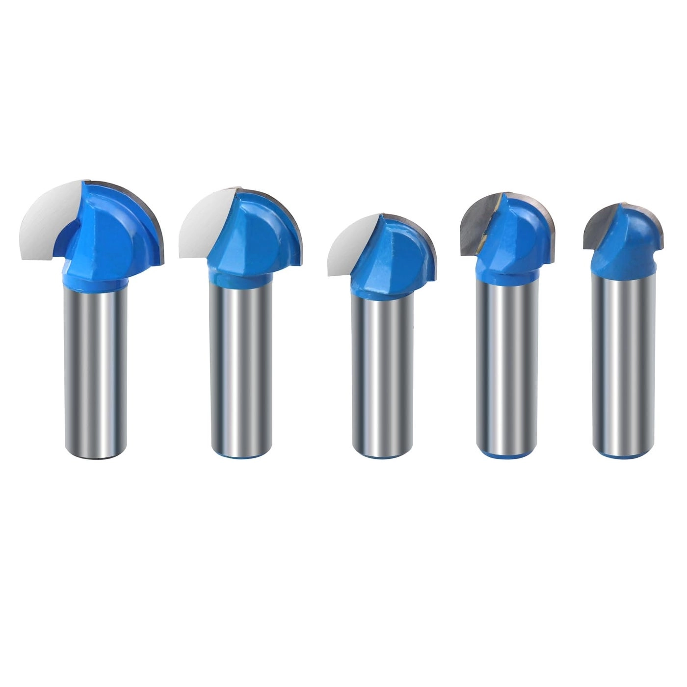 ROOCBIT Core Box Router Bit Set - 5/8" 3/4" 7/8" 1" 1-1/8" 1/2 Inch 5PCS