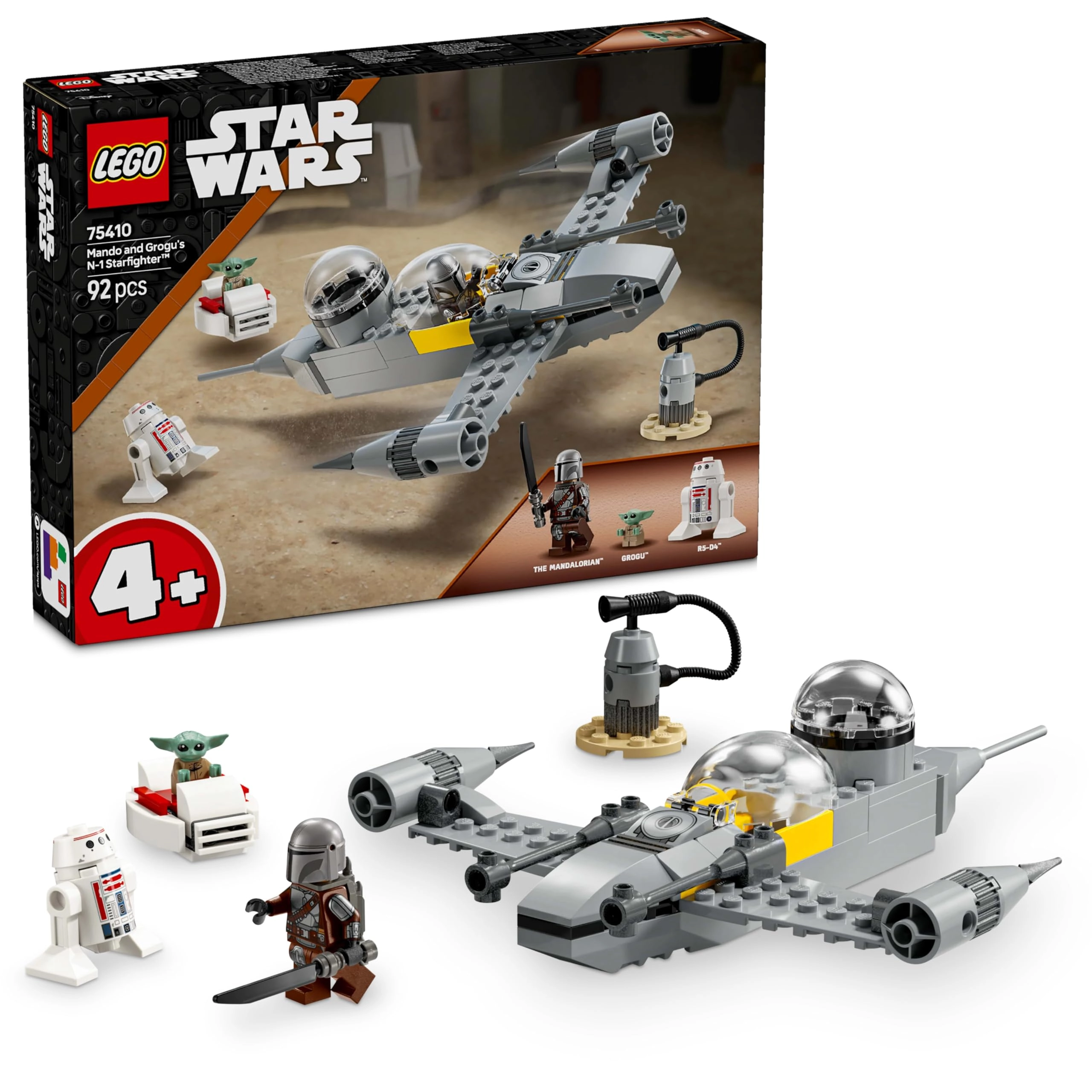 LEGO Star Wars Mando & Grogu’s N-1 Starfighter (75410)