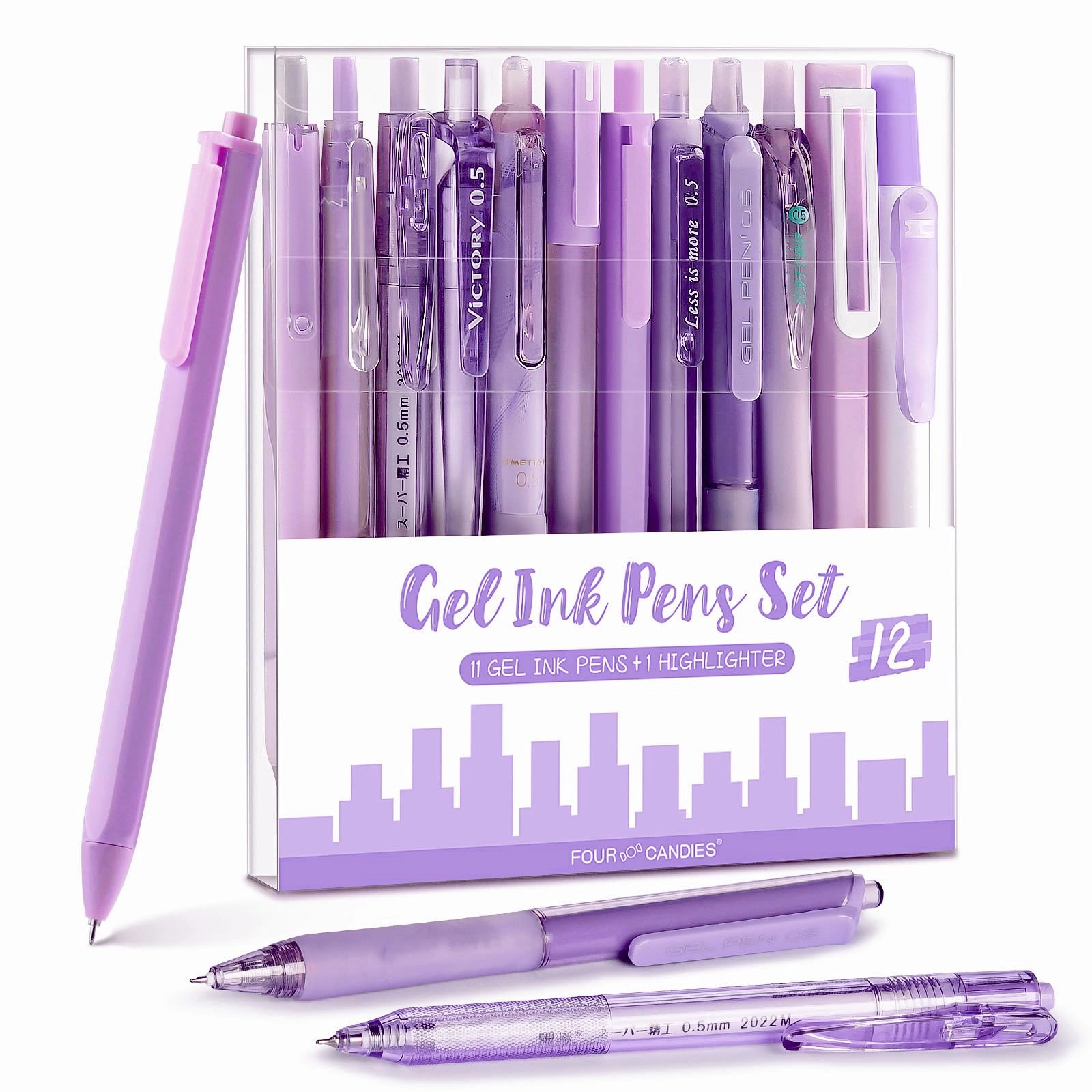 Gel Pen Set - 12Pack 0.5mm