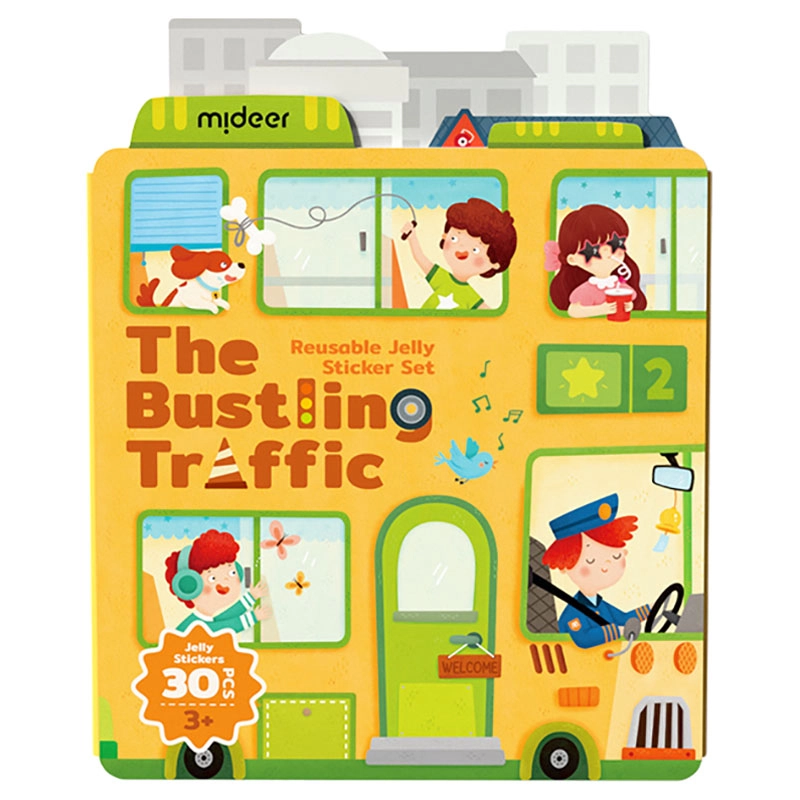Bustling Traffic Reusable Sticker Pad