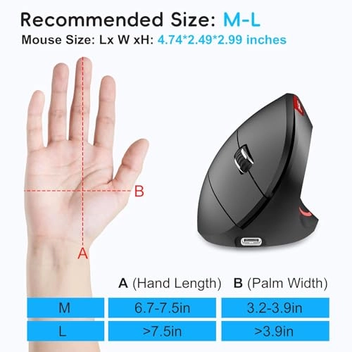Vertical Mouse - Wi-Fi,