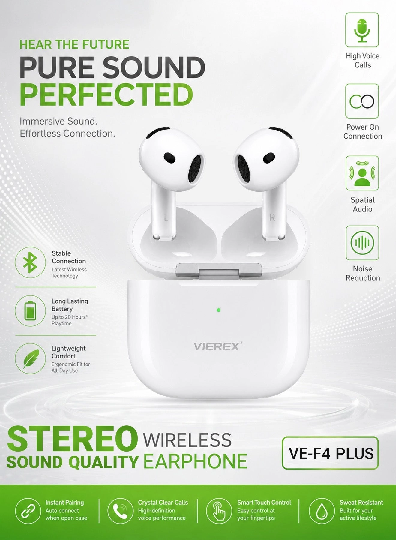 VE-F4 Plus Wireless Earbud