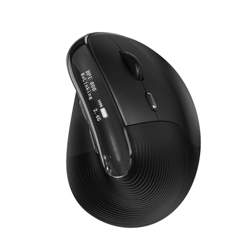Wireless Ergonomic Mouse - 2.4G Bluetooth Wired