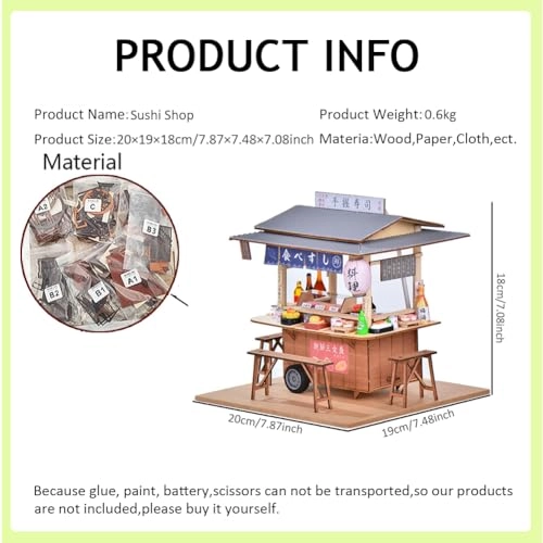 DIY House Craft Kit - Without Dust Cover Paper Wood