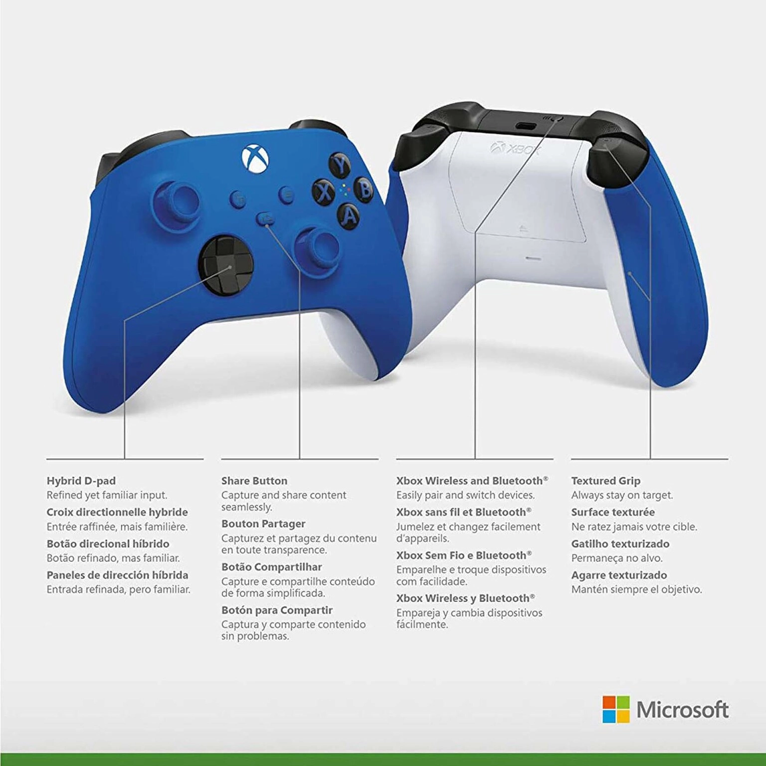 Xbox Wireless Controller - Shock Blue