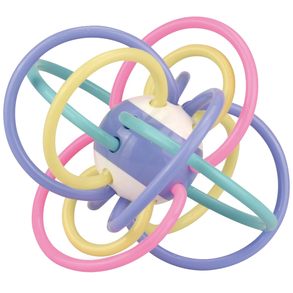 huanger Baby Teething Rattle Grasping Ball Toy - BPA-free