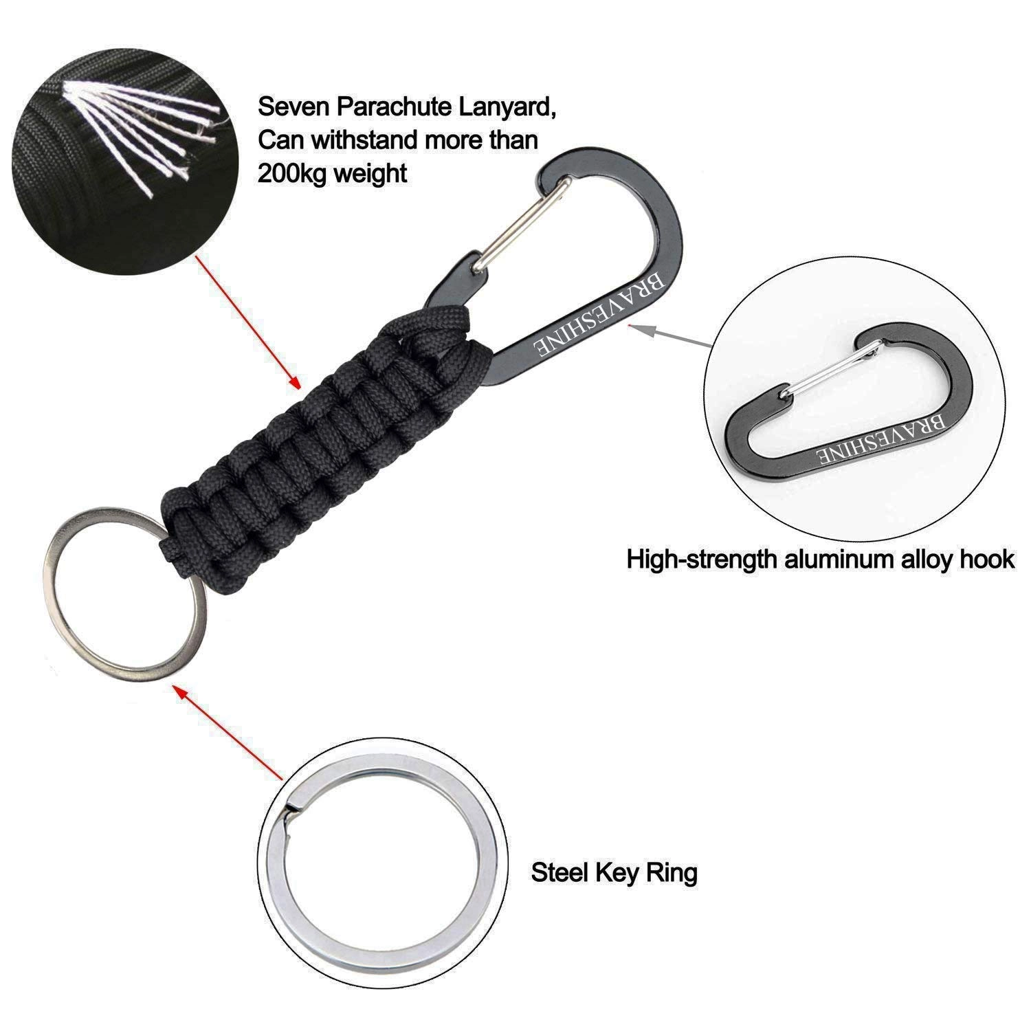 Paracord keychain