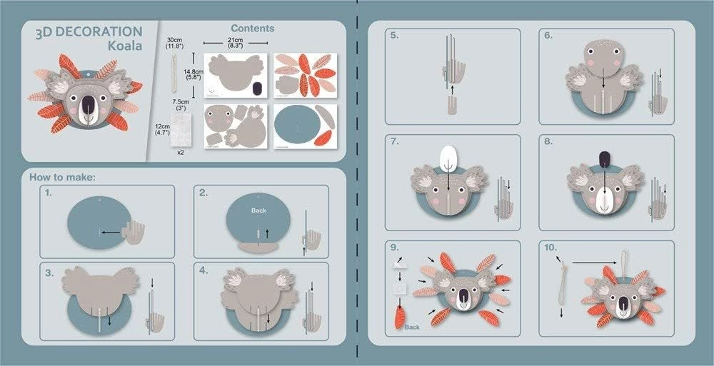 3D Decoration Kit - Koala - Suitable for 3 years and above