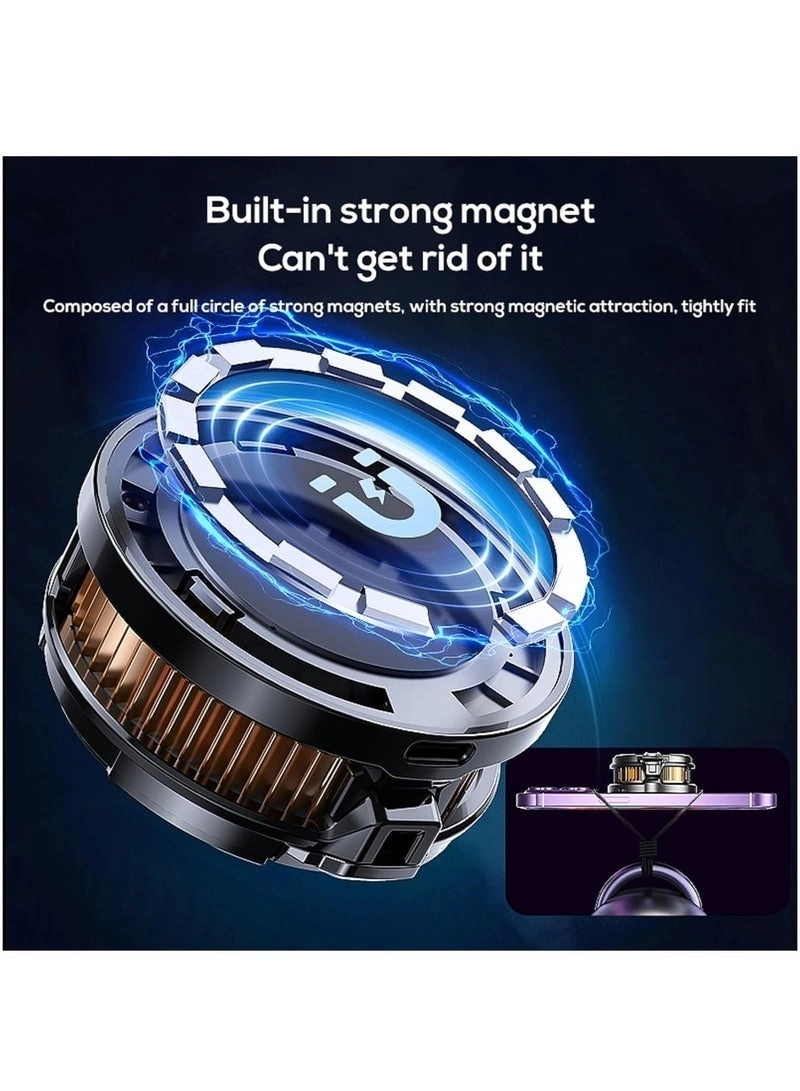Magnetic Phone Cooler - Portable Universal Black+RGB