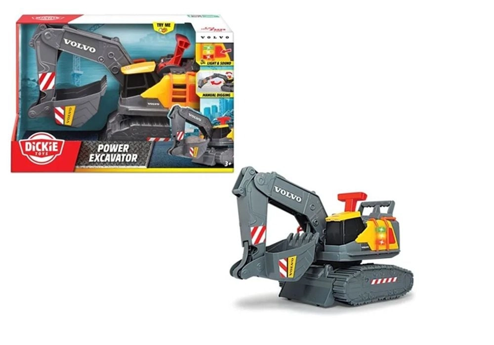 Dickie Volvo Weight Lift Excavator - 18 x 34 x 25 cm 3+