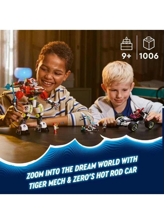 DREAMZzz Cooper’s Tiger Mech & Zero’s Hot Rod Car