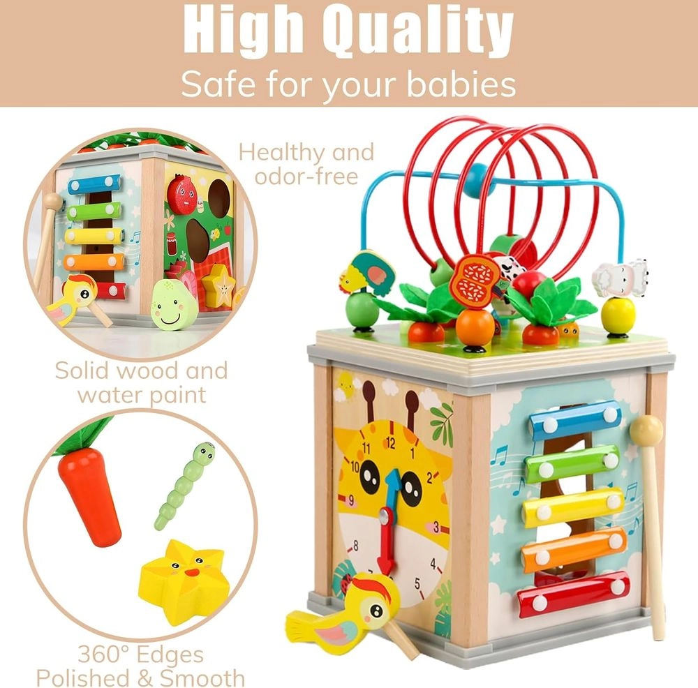Jace 10 in 1 Multifunctional Activity Cube - 1+