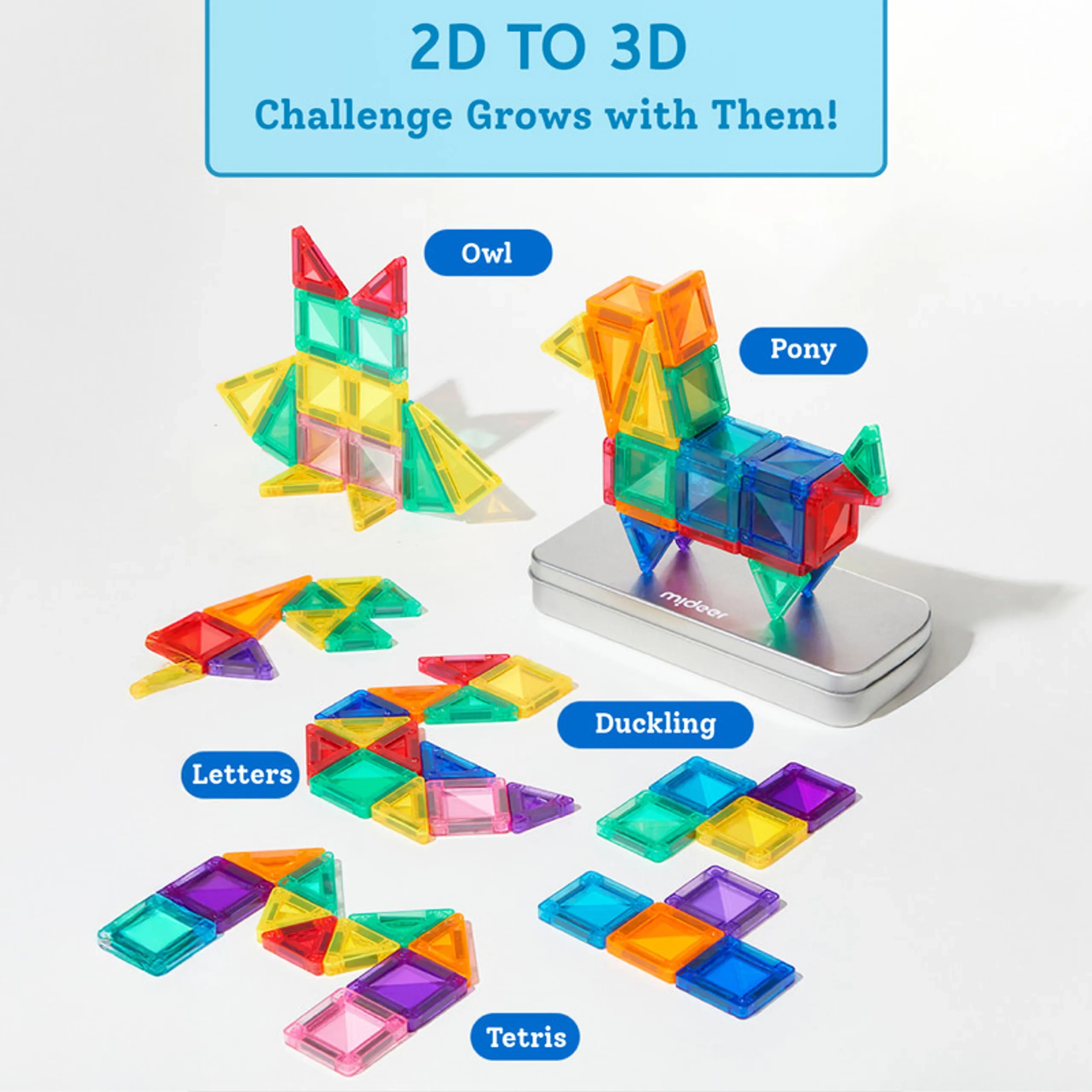 Mini Magnetic Tiles - 42 pcs