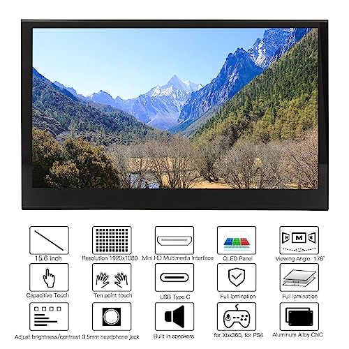 QLED Monitor - Bewinnerpc0uxot4bd-12 15.6 Inches 1920x1080