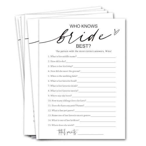 Who Knows The Bride Best - 25