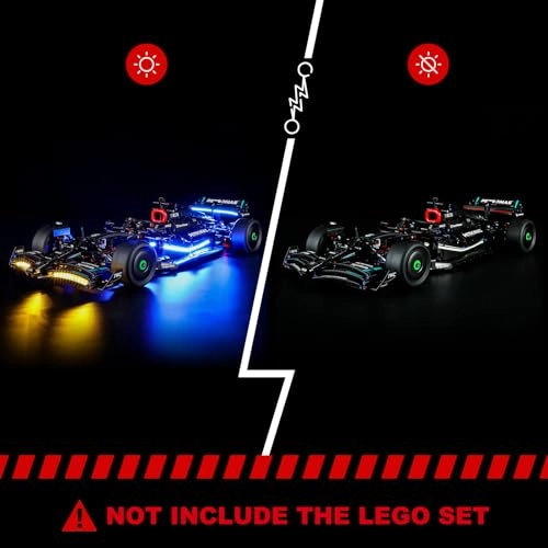 LED Light for Mercedes-AMG F1 W14 E Performance (42171) - Cool white Battery Powered