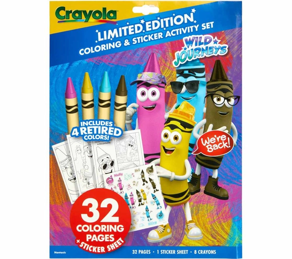 Crayola Retired Colors Wild Journeys Coloring & Activity Set - 8 piece(s)