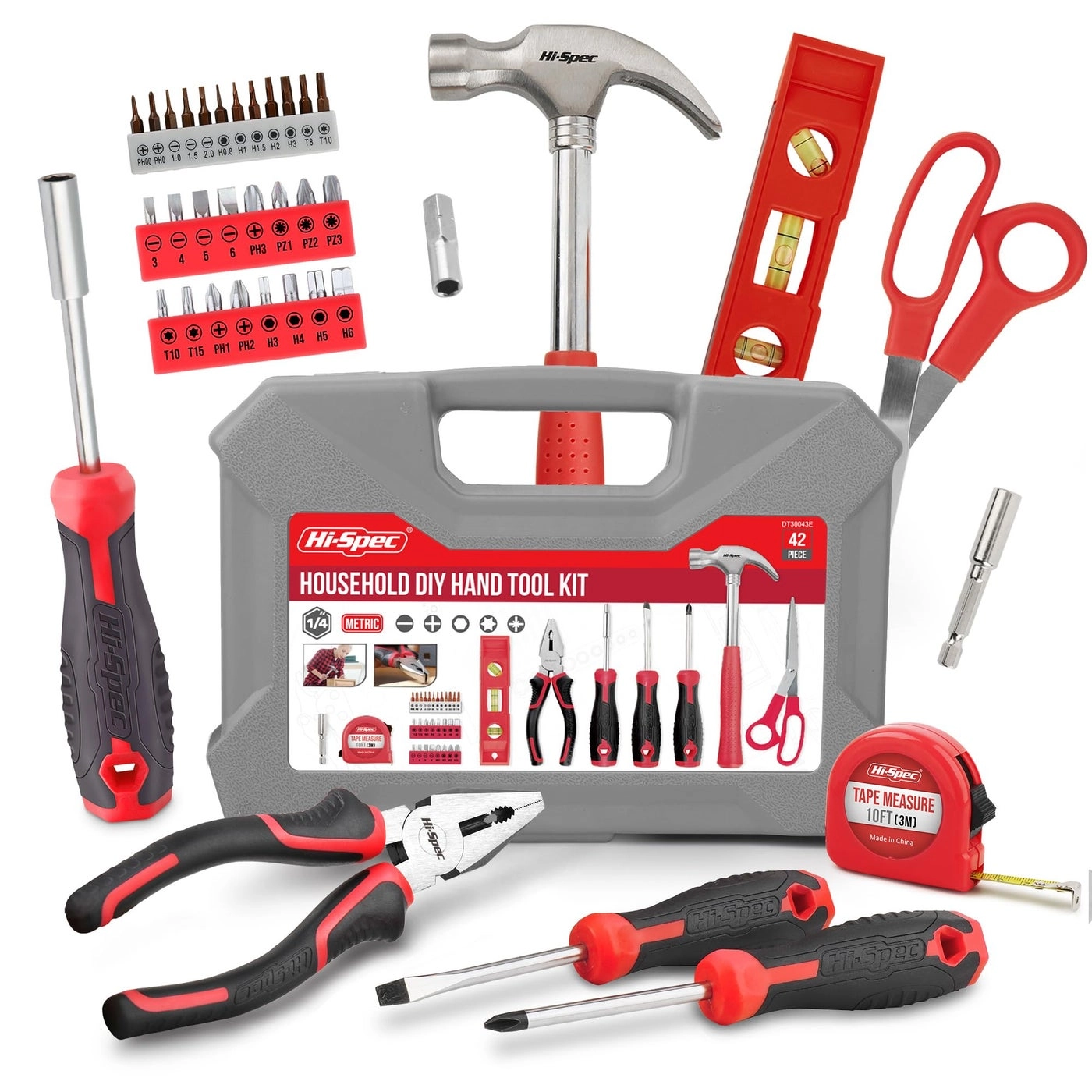 Hi-Spec Magnetic Multi-Bit Screwdriver Set (42 Pcs)