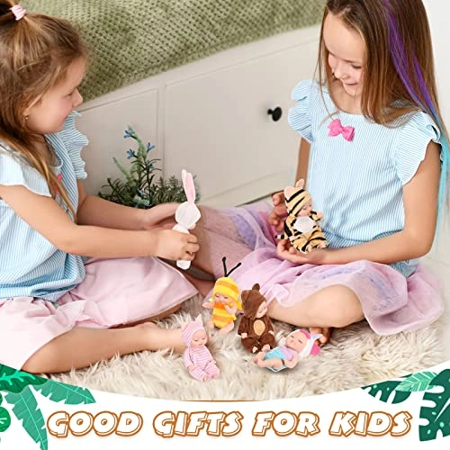 Reborn Baby Doll - 10 Pcs 4 Inch Animal Clothes Ages 3+