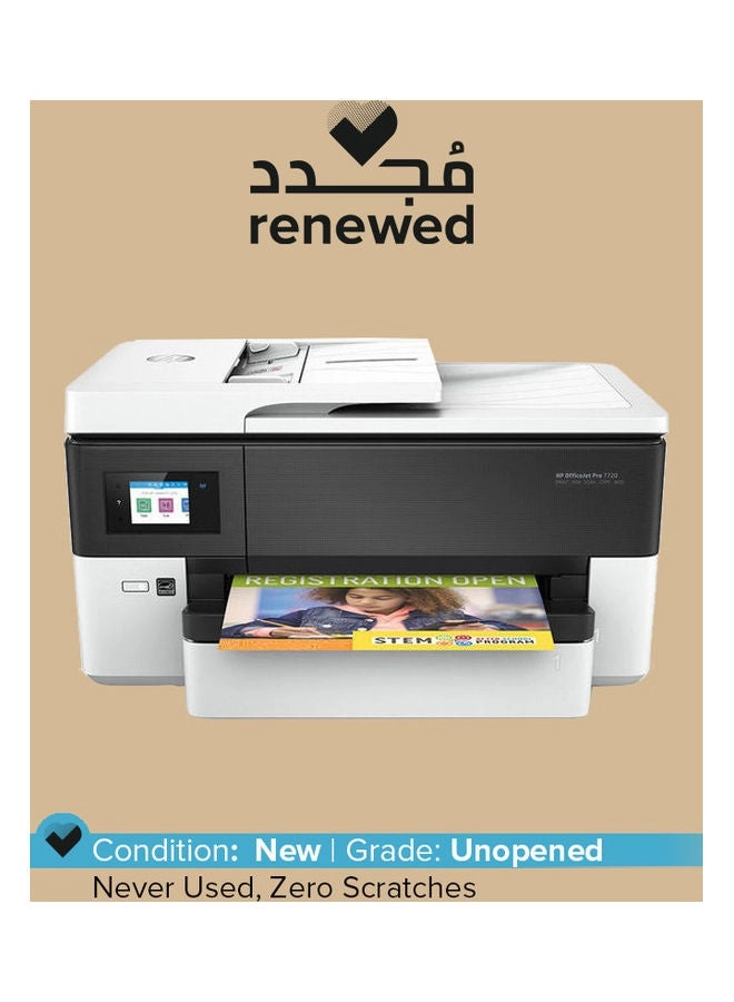 HP (Renewed) Officejet Pro 7720 - Wide Format White