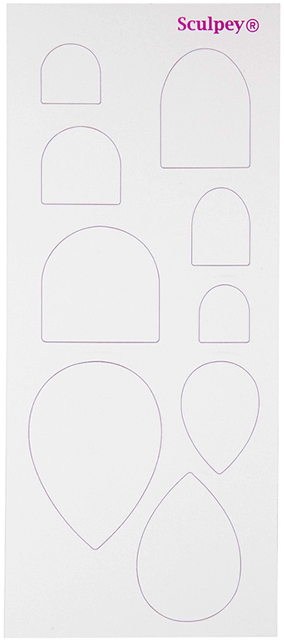 Jewelry Design Template Set - 6 Templates 64 Unique Shapes