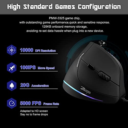 Vertical Gaming Mouse - USB
