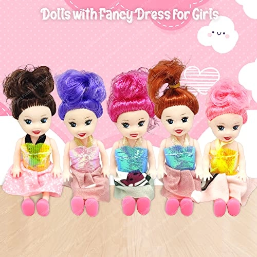 Tiny Tot Dolls - 10 CM Plastic Ages 3+ Pack