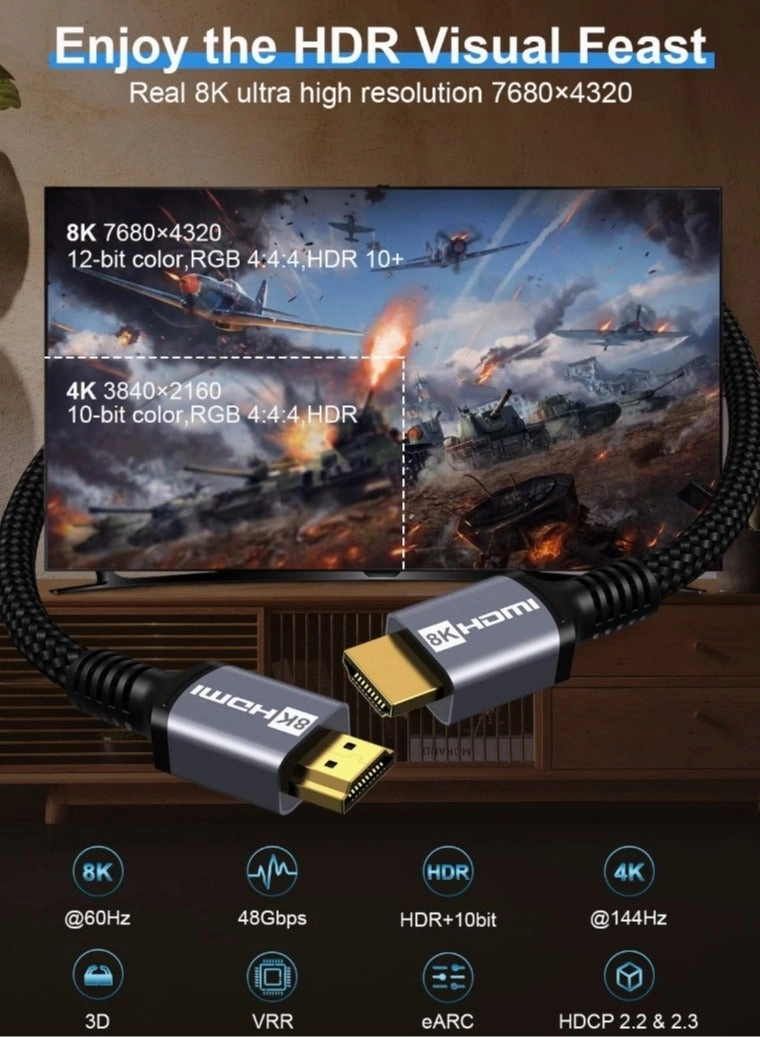 8K HDMI Cable 2m
