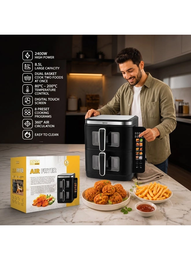 Double Stack Dual Zone Air Fryer Oven