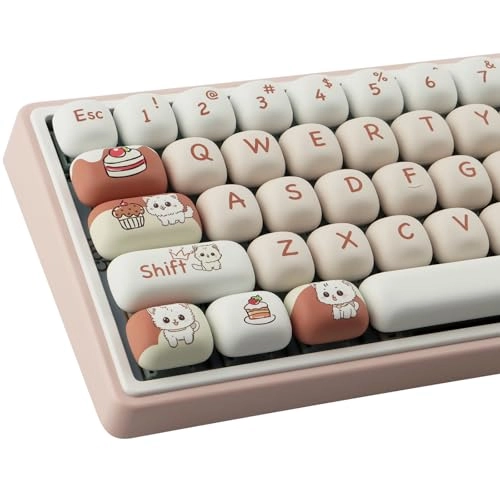 Pink Dessert Cat Keycaps - 1.0 Count