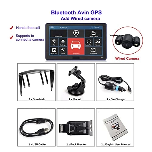 Car GPS Navigation - 7" 8GB + Wireless Reverse Camera