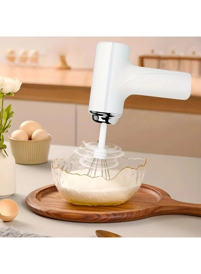Handheld Cream Mixer - USB Rechargeable 3-Speed 2-in-1