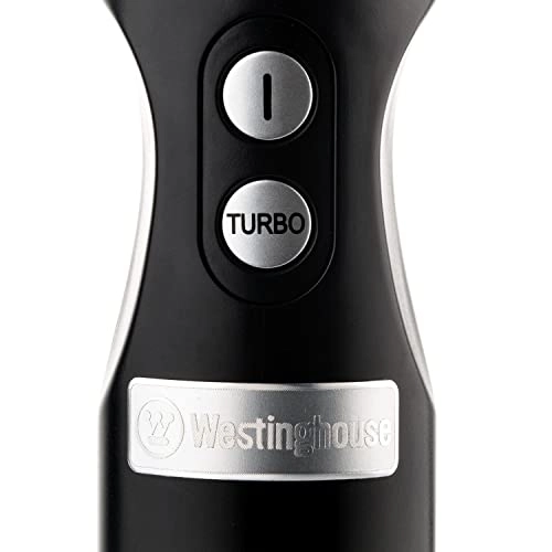 Retro Hand Blender - Stainless Steel, Turbo Mode, Soft Grip