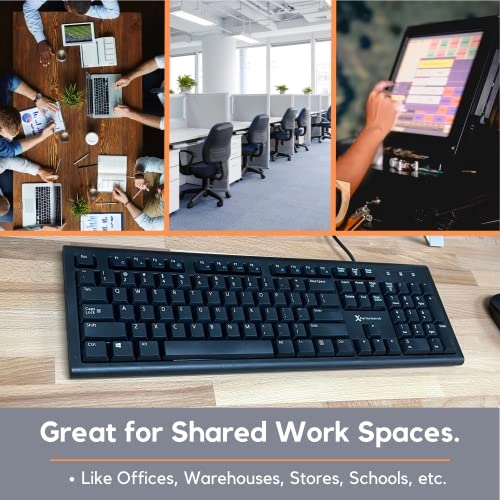 Backlit Large Print Keyboard - Full Size USB|USB-A