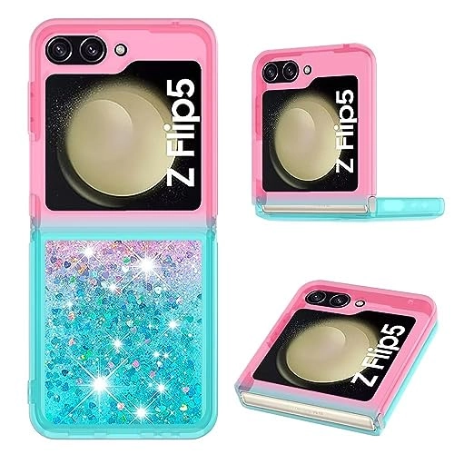 Sparkle Floating Liquid Case - Polyurethane Silicone for Samsung Galaxy Z Flip 5