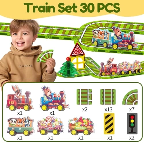 Magnetic Tiles - Kid 30 pieces