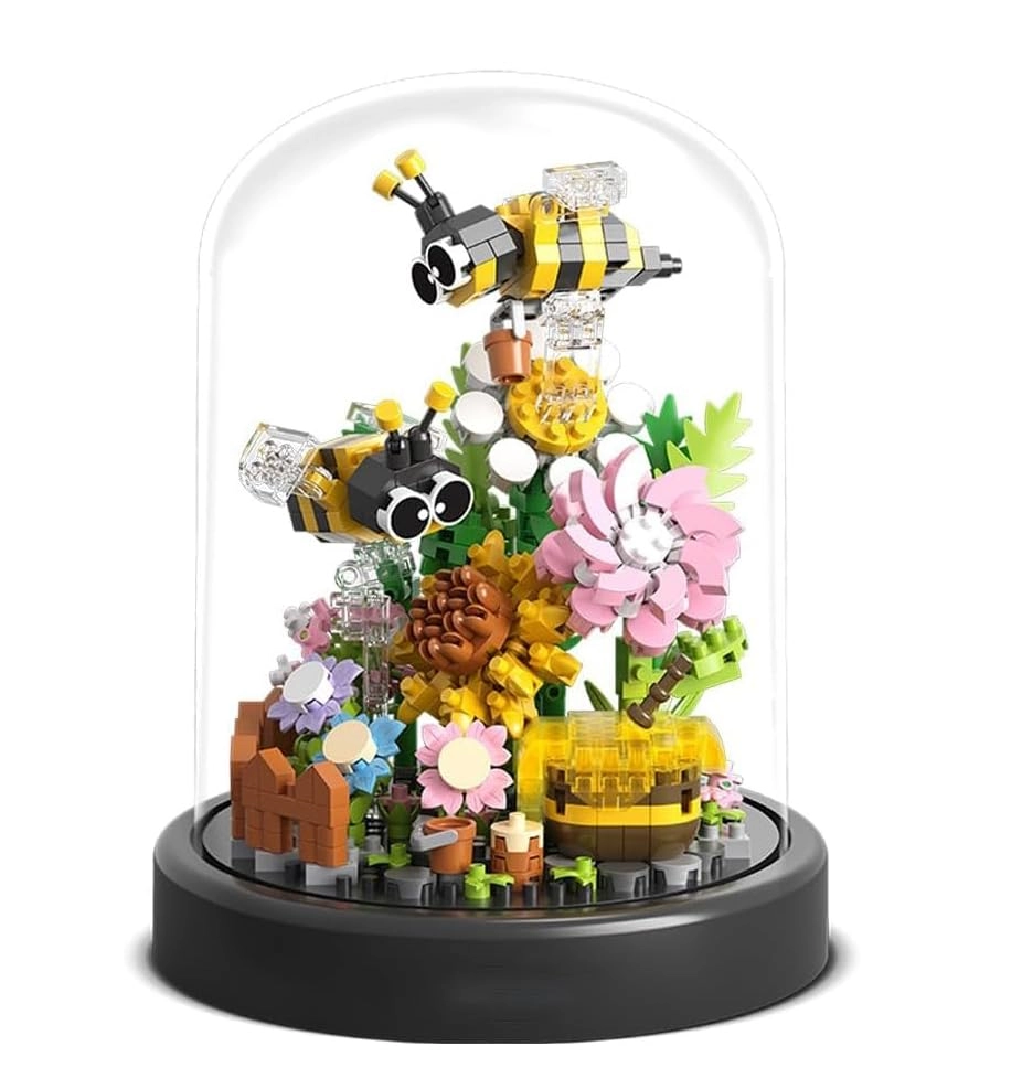 Excefore Flower Bouquet Bee Building Set (HH984) - Floral