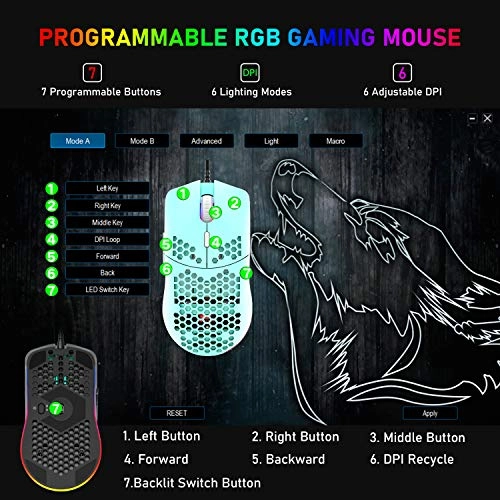 ZIYOULANG Gaming Mouse - Wired