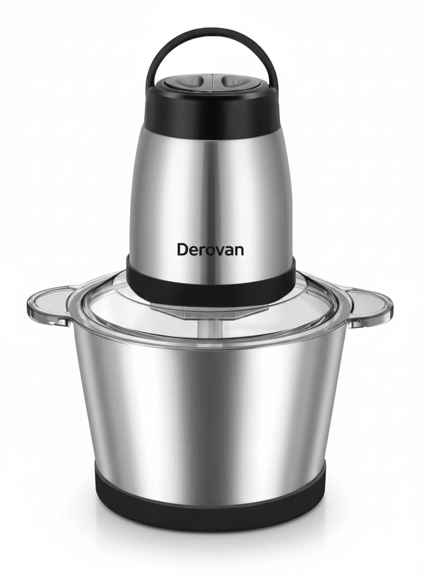 DEROVAN Food Chopper & Meat Mincer - 2L Electric