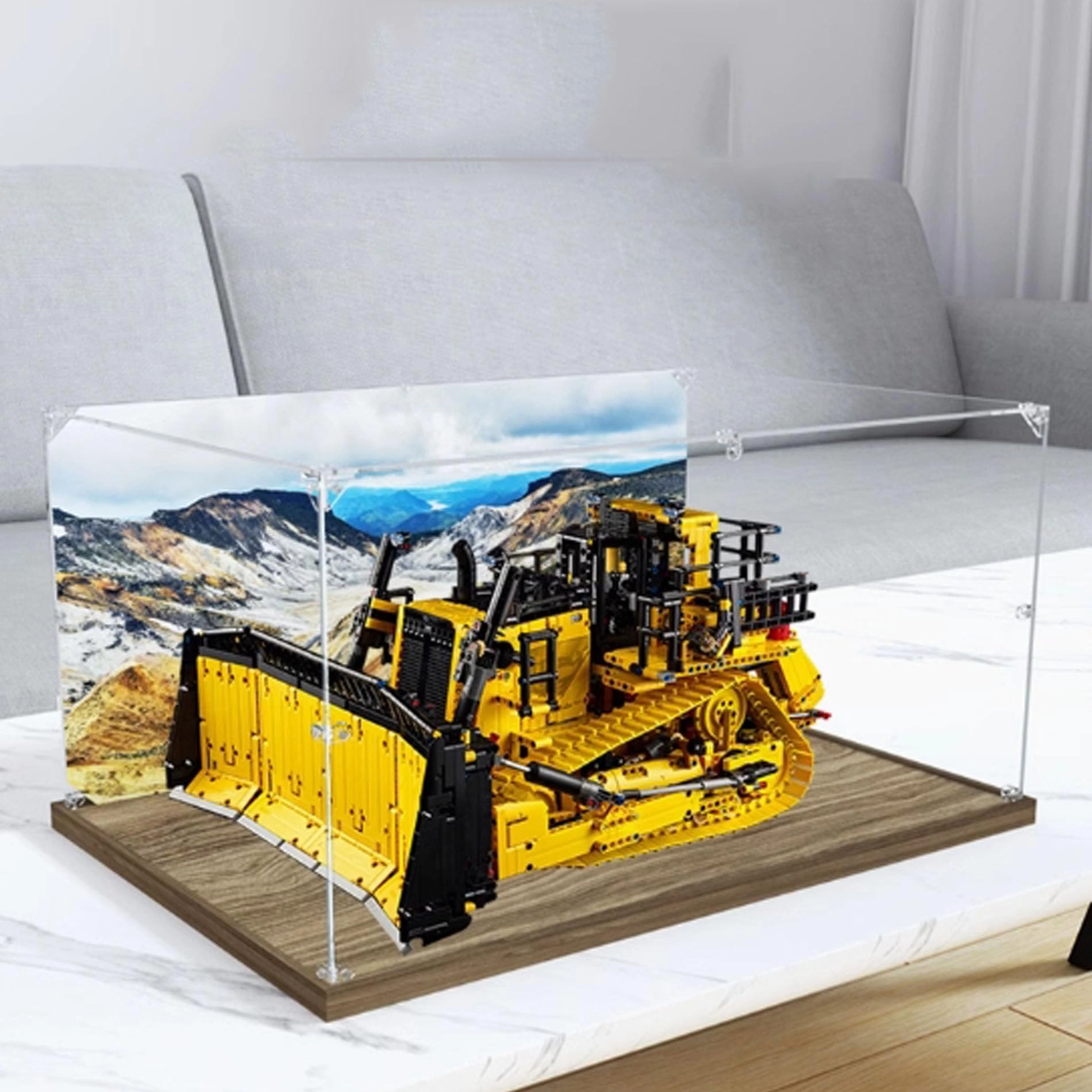 Acrylic Display Case for LEGO Bulldozer Model 42131 - 3mm thickness
