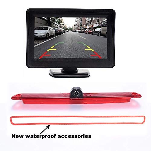 Brake Light Reversing Camera + Rear View Mirror Monitor - Night vision 628 x 586 pixels