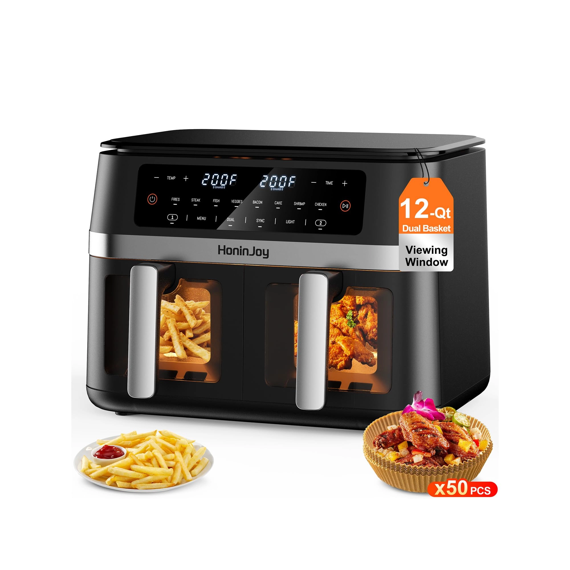 HoninJoy Dual Basket Air Fryer