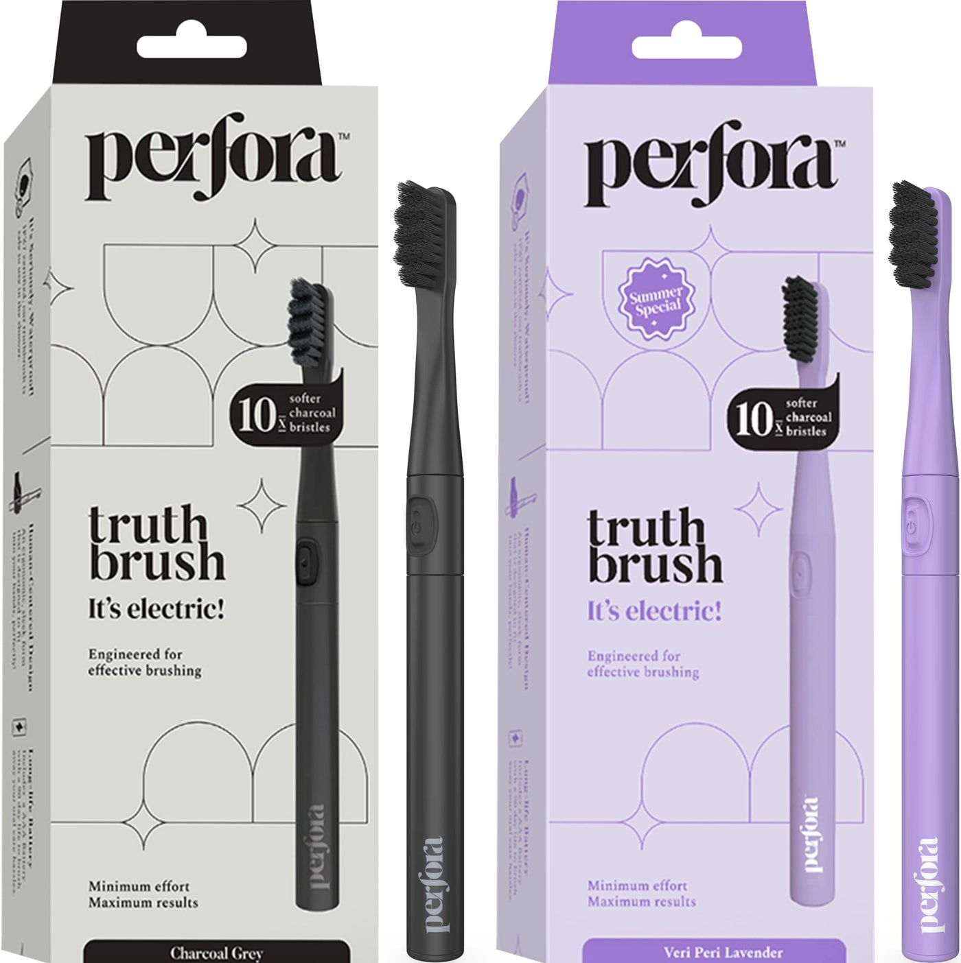 Electric Toothbrush - 2 Modes AAA Powered 2 Brush Heads