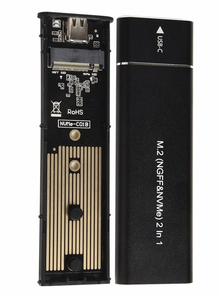 M.2 NVMe & NGFF Box - USB 3.1 Type-C 10Gbps