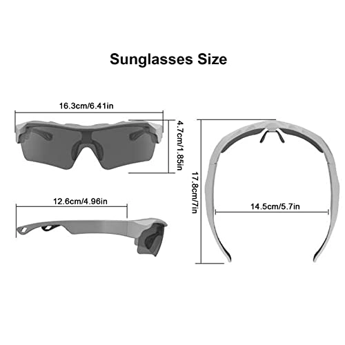 Smart Audio Sunglasses - 2 Pcs Open Ear Music Hands-Free Calling