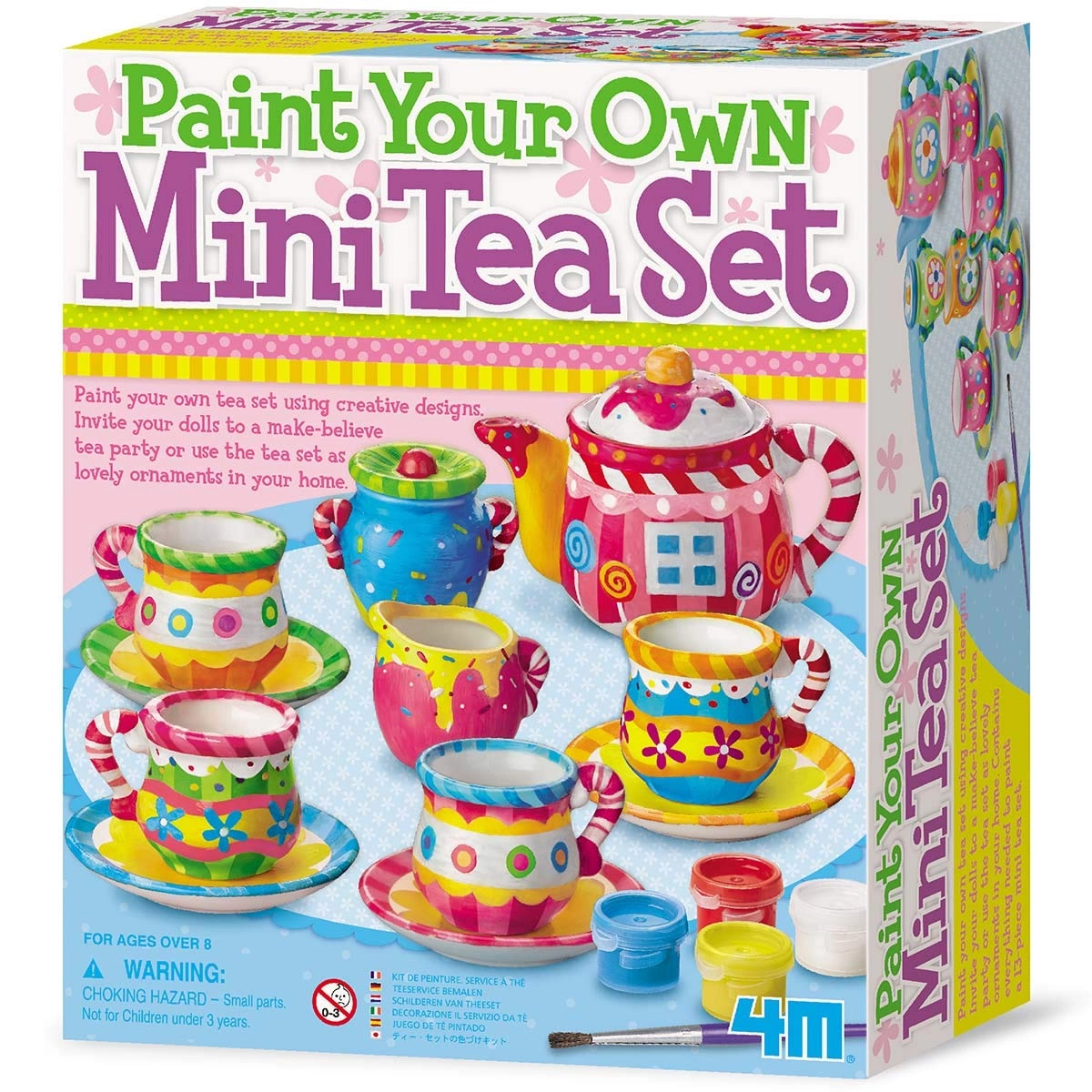 4M Paint Your Own Mini Tea Set - 13-piece