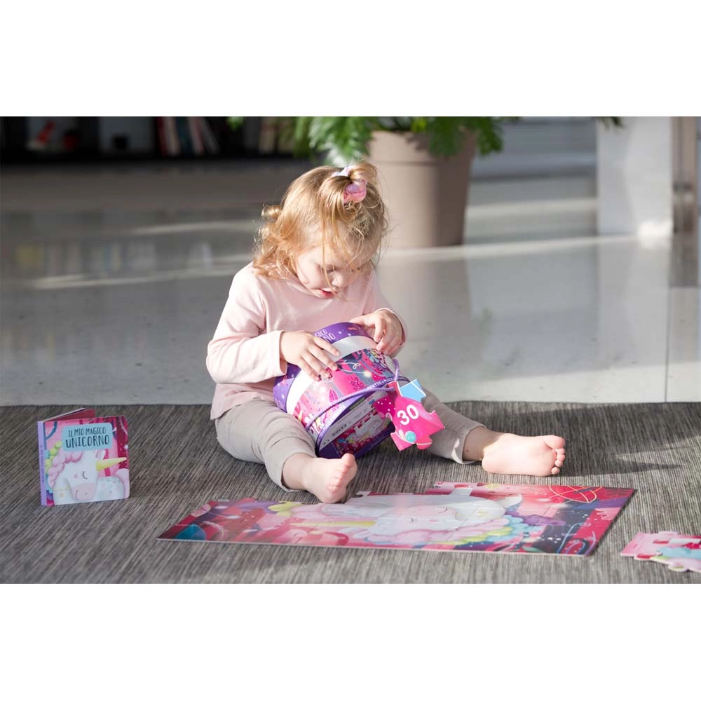 The Magic Unicorn Book & Puzzle - Suitable for 3 years & above